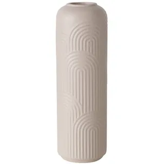 Boltze Home Blumenvase, Taupe, Keramik, 25 cm, Dekoration, Vasen, Keramikvasen
