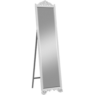 Kristall-Form Standspiegel Santiago 110012 (43 x 180 cm, Weiß, Holz)
