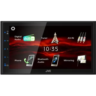 JVC KW-M180DBT 2-DIN Autoradio mit DAB+ und Bluetooth