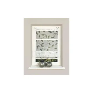 HOME WOHNIDEEN Raffrollo RANA 60 x 130 cm Fenstergröße (Velux) weiß