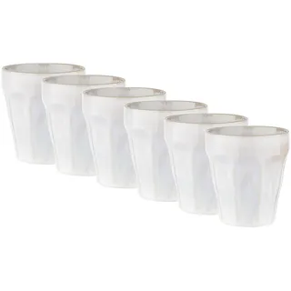 BUTLERS 6er-Set Kaffeebecher 0,25 l Steinzeug Tasse ohne Henkel - BERGAMO -