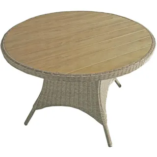 deluke Gartentisch Ø 100 x 73 cm Ingwerbraun