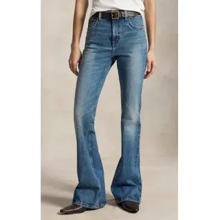 Polo Ralph Lauren für Damen. 211969373001 Blaue Röhrenjeans (34/32), Lässig, Baumwolle, Denim
