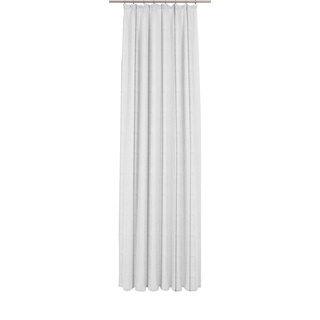 Gardine WIRTH "Chloé" Gardinen Gr. 175 cm, Faltenband, 450 cm, grau (grau, weiß) Schlafzimmergardinen Fertig-Store mit FB 1:3 nach Maß