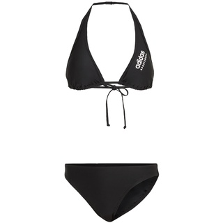 adidas Women's Halterneck Bikini Badeanzug, Black, L