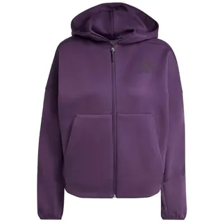 adidas Damen Kapuzensweat Z.N.E. Zip, Größe S in Lila Lila