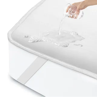 ohano Matratzenschoner 160 x 200 cm wasserdicht Inkontinenzunterlage waschbar, Matratzenschutz wasserdicht, Matratzenüberzüge, Inkontinenz Bettunterlage,wasserdichte Matratzenauflage- Weiß