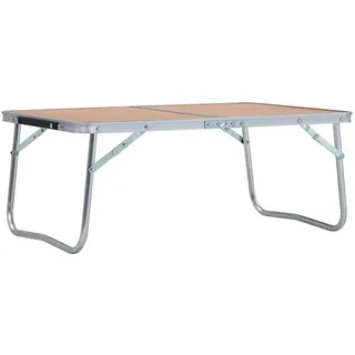 vidaXL Campingtisch Klappbar Braun