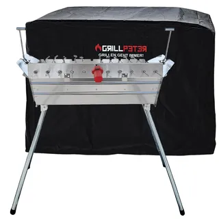 Mangal Ararat Edelstahl Schaschlikgrill 11er Drehspieß Haube Motor