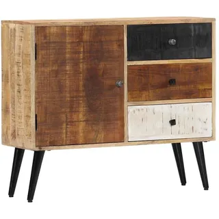 vidaXL Sideboard 88 x 73 x 30 cm Braun/Gelb