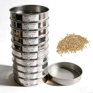 Kaffeesieb-Set, Edelstahl-Siebe mit 10 Schichten Mesh (12–21 Mesh), untere Ablage für Zuhause, Café, Labor