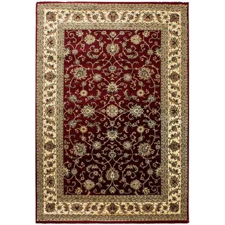 KADIMA DESIGN Tannheim Kurzflorteppich 240 x 340 cm Rot