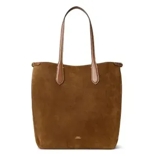Polo Ralph Lauren für Damen. 428968152001 Braune Bellport Tote-Tasche aus Wildleder (OSFA), Lässig
