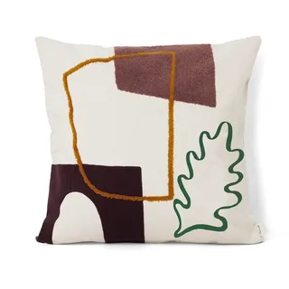 Ferm Living - Mirage Kissen 50 x 50 cm, Leaf