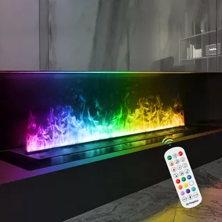 Mexhom Wasserdampf-Kamin, mehrere Farben elektrischer Kamin, 200cm Keine Heizung