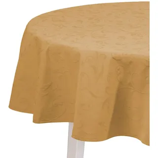 Pichler Tischwäsche Scala Tischdecke 170 cm rund | bronce - orange