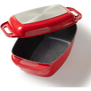 Stoneline Xxl, Rot, Metall, 26x17.4x43 cm, Kochen, Töpfe, Bräter