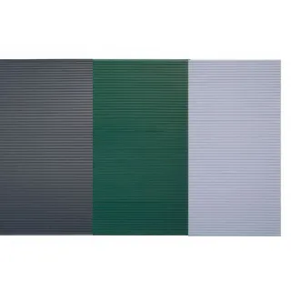 Doppelstabmattenzaun Sichtschutz - 19 x 250 cm - Farbe Silber - blickdichte und UV-beständige Hart-PVC Sichtschutzstreifen für Doppelstabmatten