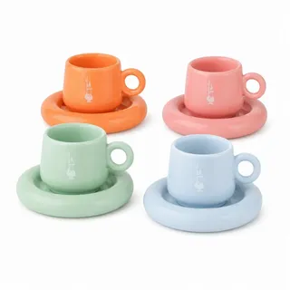 Bialetti Espressotasse 0,09 l Bunt 4 St.