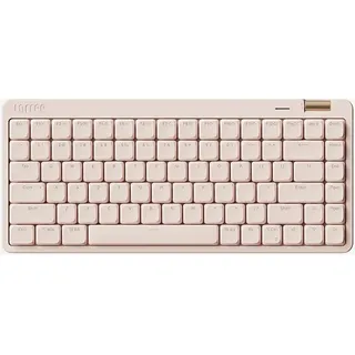 Lofree Lite84 Bürotastatur – 84 Tasten, 75 %-Layout, Tri-Mode-Verbindung (Bluetooth 5.4 / 2,4 GHz WLAN / kabelgebunden), Niedrigprofil-Linearschalter, 2000 mAh Akku, Lautstärkeregler, rosa, OE921