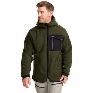RevolutionRace Sherpa Hoodie für Herren, Outdoor Fleecejacken perfekt für Wanderungen und Outdoor-Abenteuer, Forest Night, M - M