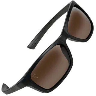 Fox International Collection Wraps Polarisierte Sonnenbrille - Green / Black / Brown - CAT4