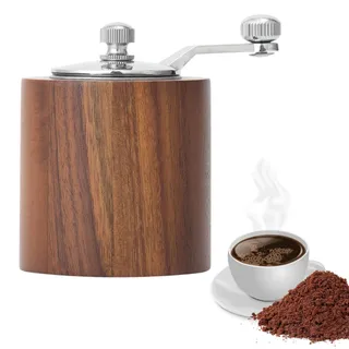 Pfeffermühle Aus Holz Mit Kurbel – Salz- Und Pfeffermühle Mit Verstellbarem Mahlgrad, Manuelle Gewürzmühle, Ergonomisches Küchengerät, Edelstahlmechanismus Für Kaffeebohnen, Kreuzkümmel, Sesam, Getrei