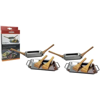 Grillfürst Grillschale 21 x 12,5 cm Edelstahl weiß