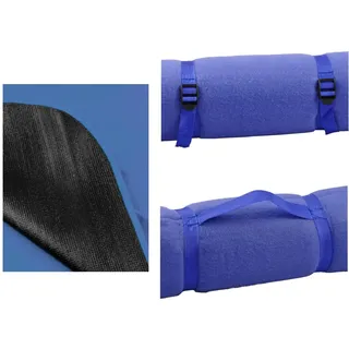 Buri - Picknickdecke 130x150cm Wasserdicht Stranddecke Strandmatte Campingdecke Reisedecke Spielunterlage Decke Festival Picknick Camping Gartenparty Tragegriff - Blau