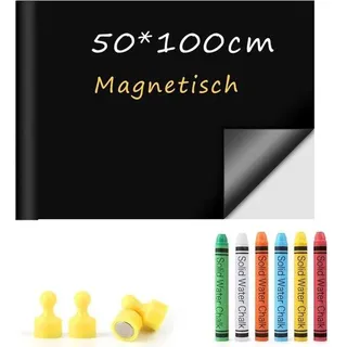 Famanu Selbstklebende Magnettafel-Folie 50x100cm mit Kreide und Magneten
