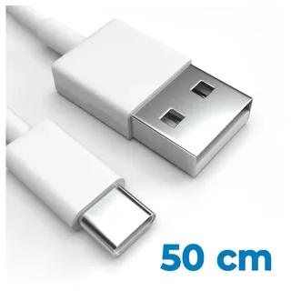Justcom Motorola RAZR 40 Ultra USB-Kabel, USB-C, USB-A (50 cm), Schnellladekabel, Datenkabel, Handy, Tablet weiß
