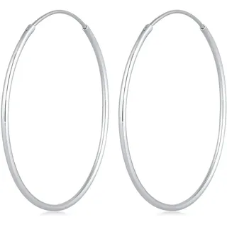 Elli Creolen Basic Klassisch Silber 925