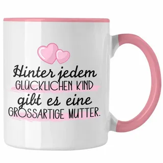 Trendation Tasse Trendation - Mama Tasse Geschenk für Mutter von Kinder Sohn Tochter Mu rosa