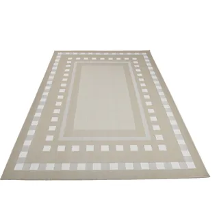 Teppich ANDAS "Dalija" Teppiche Gr. B/L: 300 cm x 400 cm, 8 mm, 1 St., beige (sand) Esszimmerteppiche Outdoor geeignet, Sisal-Optik, Wetterfest & UV-beständig, Flachgewebe
