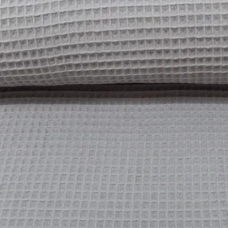 Waffelpique-Waffeldstoff-0,5m-Nelson-von-Swafing-350g-lfm-Öko-Tex-Meterware (Hellgrau)