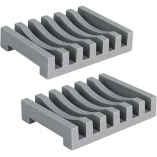 Set Mit 2 Langen Und Robusten Silikon-seifenschalen Mit Selbstentleerendem Ablauf- Und Trocknungsdesign Für Küche Und Duschraum