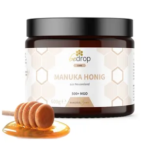 bedrop Manuka Honig 600g mit MGO 500+ Vorratsglas
