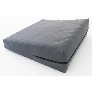 Biona Sitzkeil/Keilkissen 40 x 40 x 5-11 cm aus Verbundschaum + Visconoppenschaum (TeflonSilk grau)