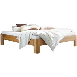 Hasena Bett, Eiche, Holz, Eiche, massiv, 200x200 cm, in verschiedenen Holzarten erhältlich, Größen erhältlich, Schlafzimmer, Betten, Doppelbetten