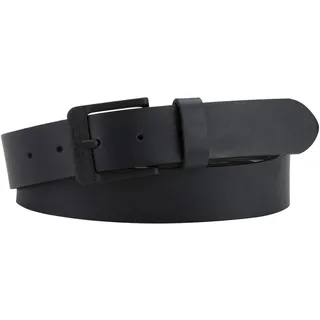 Levi's Herren Ledergürtel Free Metal Schwarz mit eckiger Dornschließe 100