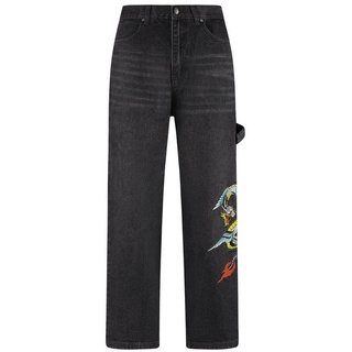 Ed Hardy Regular-fit-Jeans Jeans Ed Hardy Flying Dragon Carpenter, G 38 schwarz 38