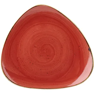 Churchill Stonecast -Triangle Plate Teller- Durchmesser: Ø22,9cm, Farbe wählbar (Berry Red)