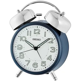Seiko Quarzwecker Wecker, Schlafzimmer, durchlaufende Sekunde,Leuchtzeiger,Leuchtziffern schwarz