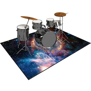 Drum Teppich Schlagzeugteppich 230 x 180 cm Trommelteppich Schallschutz Akustik Schlagzeug Teppich Professionelles rechteckiges Elektronisches Jazz Schlagzeug Kit Drumteppich für Studio, Wohnung