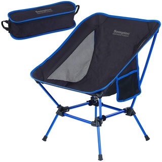 Klappbarer Campingstuhl, 2 Sitzhöhen, Tasche, extra-leicht, bis 120 kg