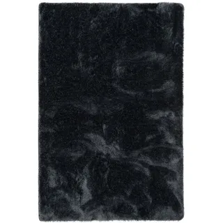 Snapstyle Hochflor Shaggy Teppich 100 x 200 cm Grau
