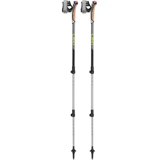 Leki Traveller Alu 90-130 cm schwarz-silbergrau-neonyellow