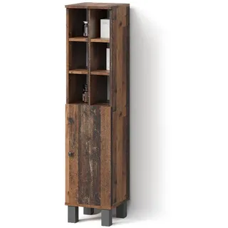livinity Fucino Midischrank 30 x 130,6 x 30 cm Braun