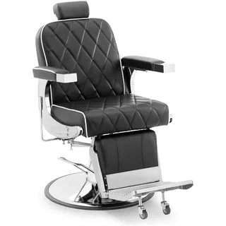 Physa Friseurstuhl Kopf- und Fußstütze 58-71 cm 150 kg neigbar Schwarz