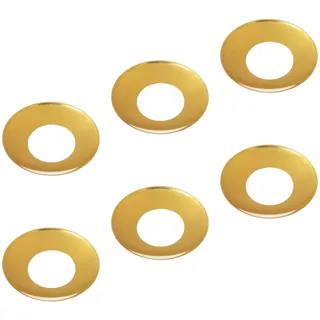 Auswahl Sorte + Menge - Kerzentülle Kerzeneinsatz Kerzenhalter Tropfenfänger aus Metall, für Baumkerzen, Puppenkerzen, Pyramidenkerzen Tafelkerzen und Teelichter - hier 6 Stück Tropfenfänger 22 mm
